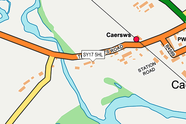 SY17 5HL map - OS OpenMap – Local (Ordnance Survey)