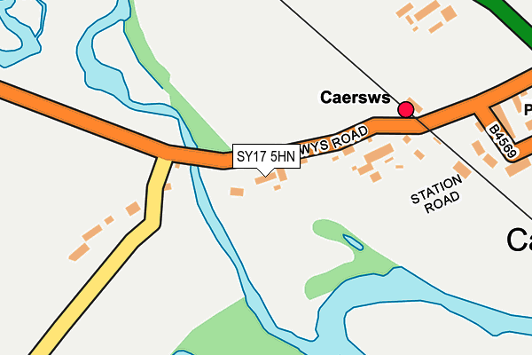 SY17 5HN map - OS OpenMap – Local (Ordnance Survey)