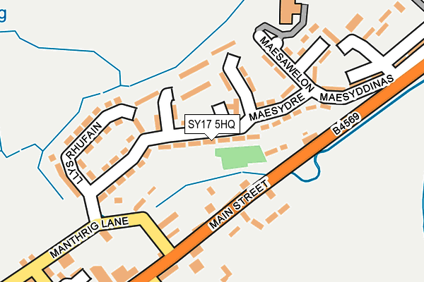 SY17 5HQ map - OS OpenMap – Local (Ordnance Survey)