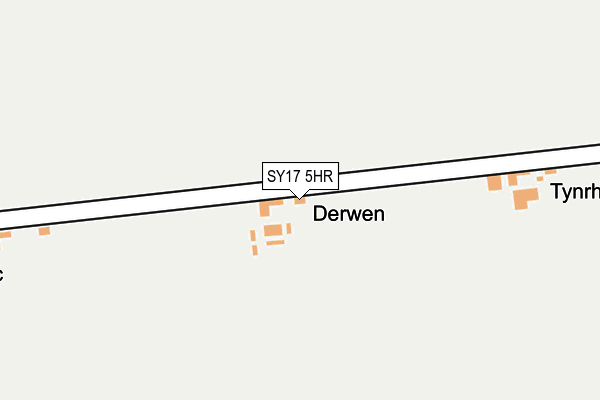 SY17 5HR map - OS OpenMap – Local (Ordnance Survey)