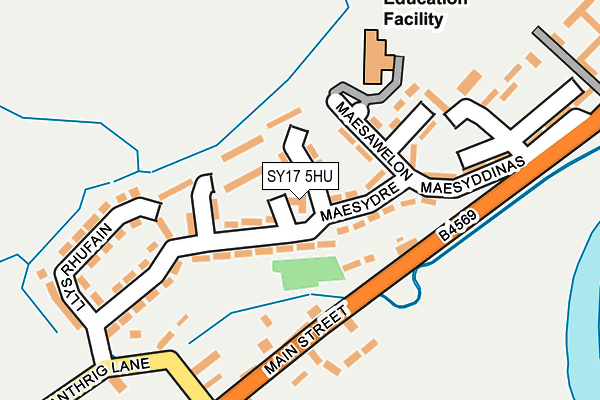 SY17 5HU map - OS OpenMap – Local (Ordnance Survey)