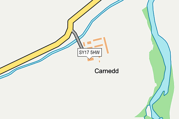 SY17 5HW map - OS OpenMap – Local (Ordnance Survey)