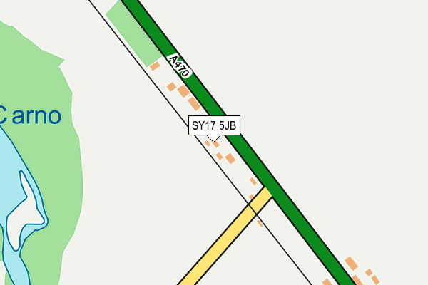 SY17 5JB map - OS OpenMap – Local (Ordnance Survey)