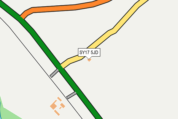 SY17 5JD map - OS OpenMap – Local (Ordnance Survey)