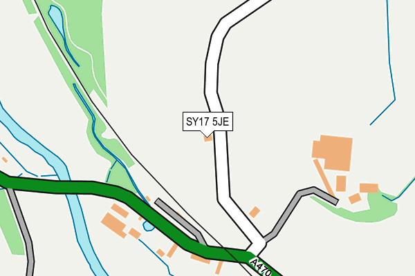 SY17 5JE map - OS OpenMap – Local (Ordnance Survey)