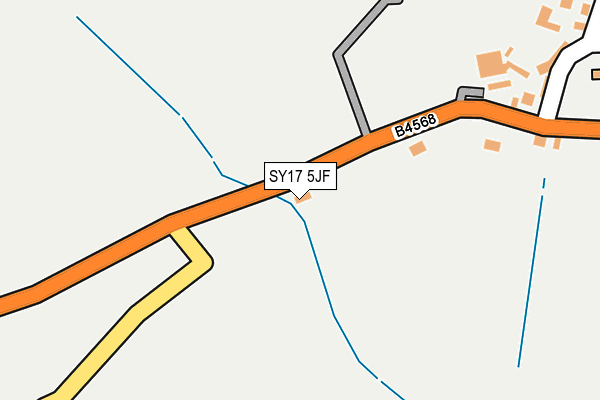 SY17 5JF map - OS OpenMap – Local (Ordnance Survey)