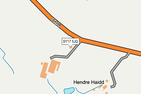 SY17 5JQ map - OS OpenMap – Local (Ordnance Survey)