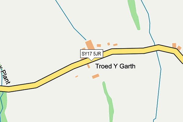 SY17 5JR map - OS OpenMap – Local (Ordnance Survey)