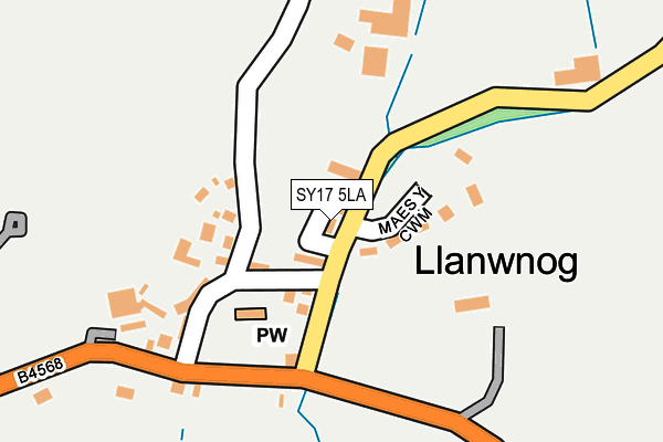 SY17 5LA map - OS OpenMap – Local (Ordnance Survey)