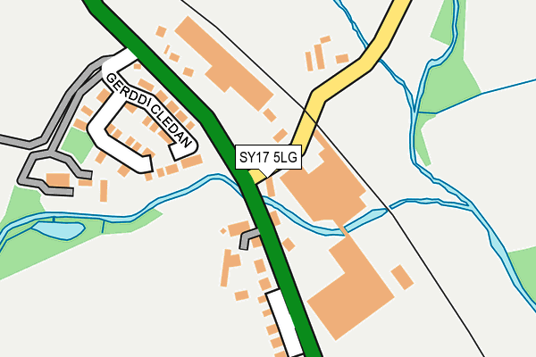 SY17 5LG map - OS OpenMap – Local (Ordnance Survey)