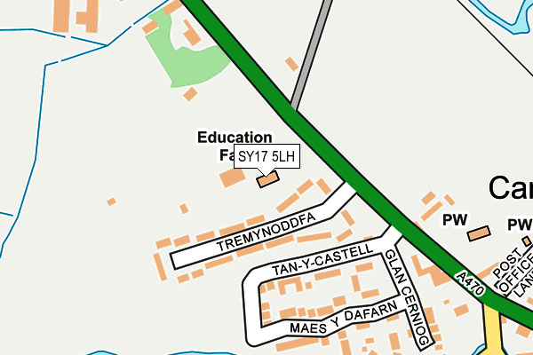 SY17 5LH map - OS OpenMap – Local (Ordnance Survey)