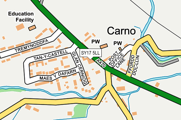 SY17 5LL map - OS OpenMap – Local (Ordnance Survey)