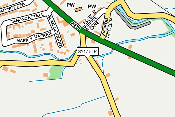 SY17 5LP map - OS OpenMap – Local (Ordnance Survey)