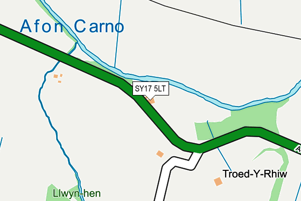 SY17 5LT map - OS OpenMap – Local (Ordnance Survey)