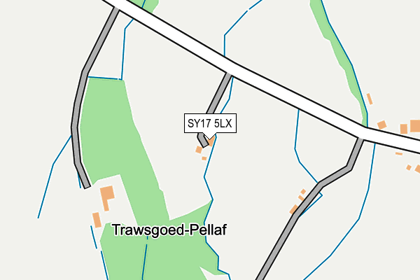 SY17 5LX map - OS OpenMap – Local (Ordnance Survey)