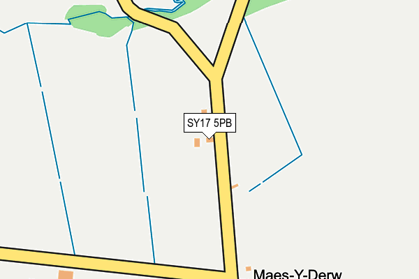 SY17 5PB map - OS OpenMap – Local (Ordnance Survey)