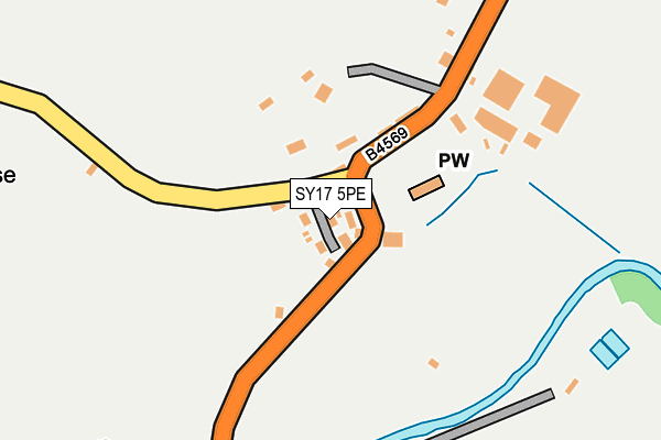 SY17 5PE map - OS OpenMap – Local (Ordnance Survey)