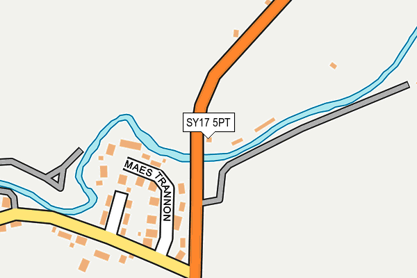 SY17 5PT map - OS OpenMap – Local (Ordnance Survey)