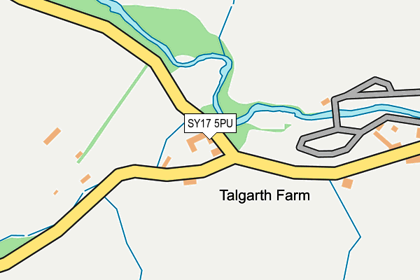 SY17 5PU map - OS OpenMap – Local (Ordnance Survey)