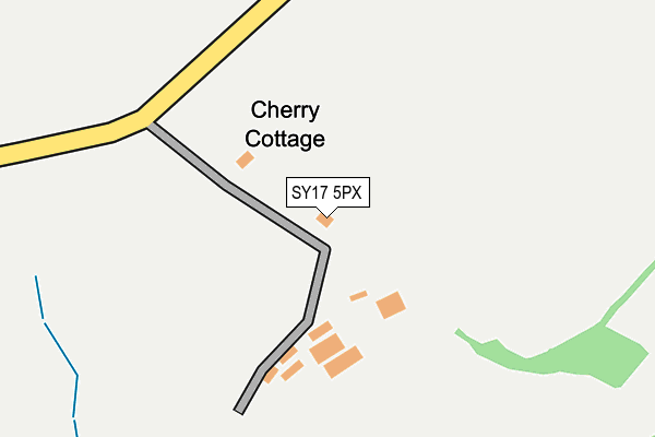 SY17 5PX map - OS OpenMap – Local (Ordnance Survey)