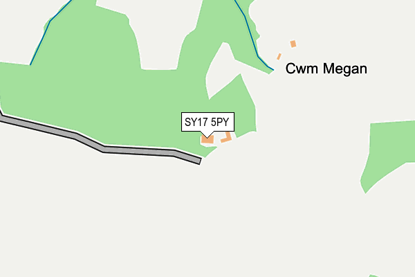 SY17 5PY map - OS OpenMap – Local (Ordnance Survey)