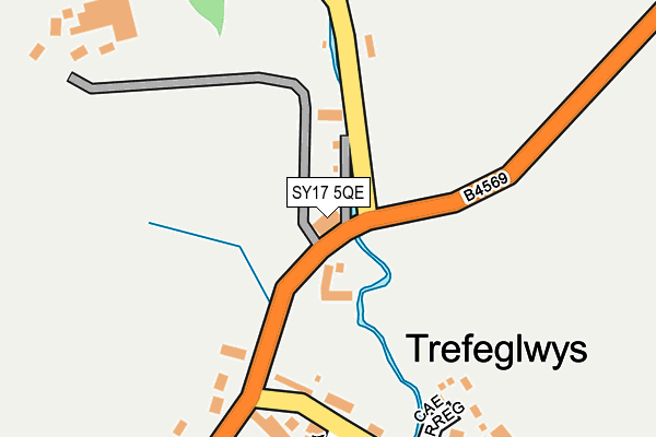 SY17 5QE map - OS OpenMap – Local (Ordnance Survey)