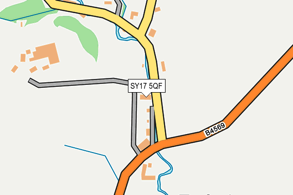 SY17 5QF map - OS OpenMap – Local (Ordnance Survey)