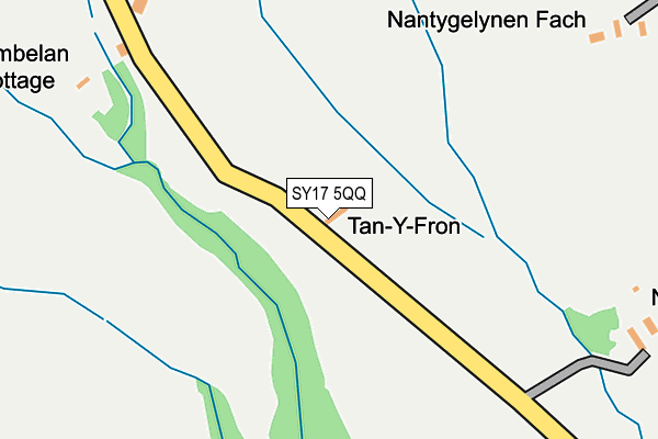 SY17 5QQ map - OS OpenMap – Local (Ordnance Survey)