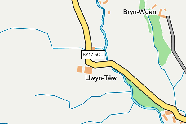 SY17 5QU map - OS OpenMap – Local (Ordnance Survey)