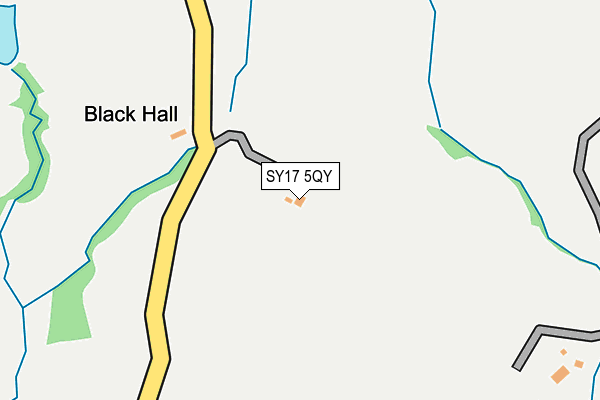 SY17 5QY map - OS OpenMap – Local (Ordnance Survey)