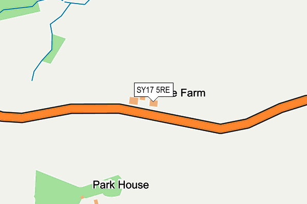 SY17 5RE map - OS OpenMap – Local (Ordnance Survey)