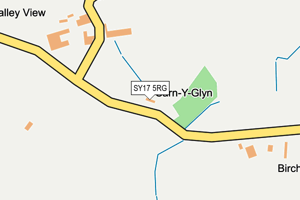 SY17 5RG map - OS OpenMap – Local (Ordnance Survey)
