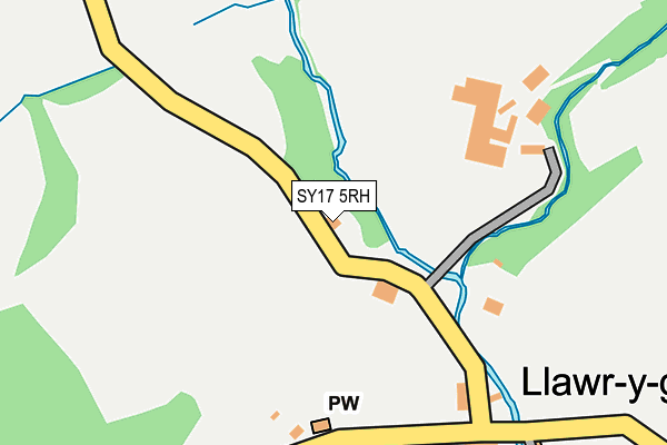 SY17 5RH map - OS OpenMap – Local (Ordnance Survey)