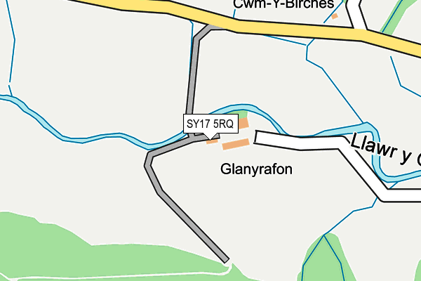 SY17 5RQ map - OS OpenMap – Local (Ordnance Survey)