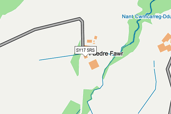 SY17 5RS map - OS OpenMap – Local (Ordnance Survey)