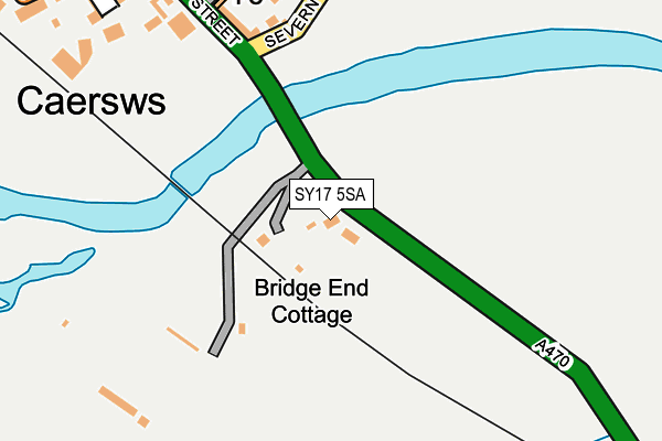 SY17 5SA map - OS OpenMap – Local (Ordnance Survey)