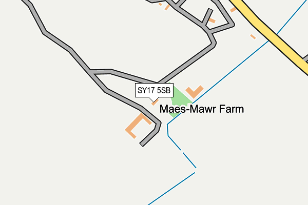 SY17 5SB map - OS OpenMap – Local (Ordnance Survey)