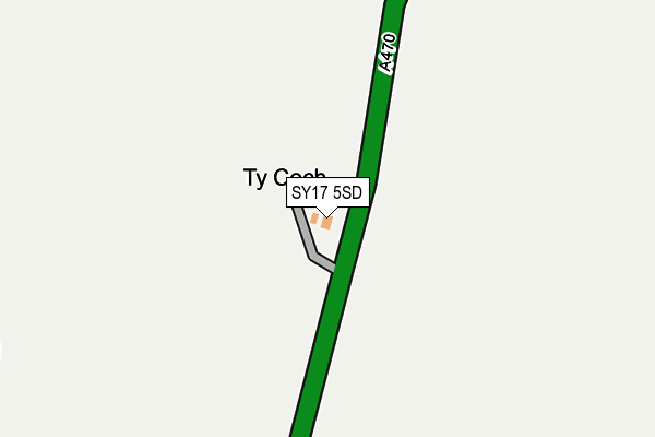 SY17 5SD map - OS OpenMap – Local (Ordnance Survey)