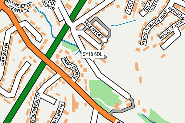 SY18 6DL map - OS OpenMap – Local (Ordnance Survey)