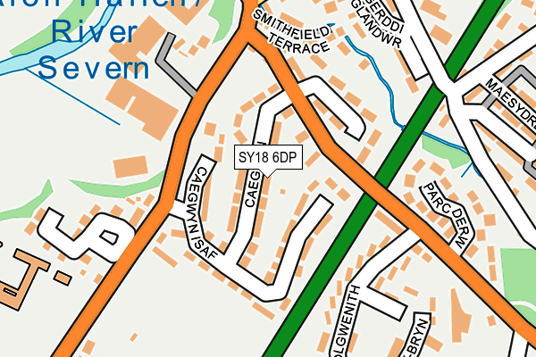 SY18 6DP map - OS OpenMap – Local (Ordnance Survey)