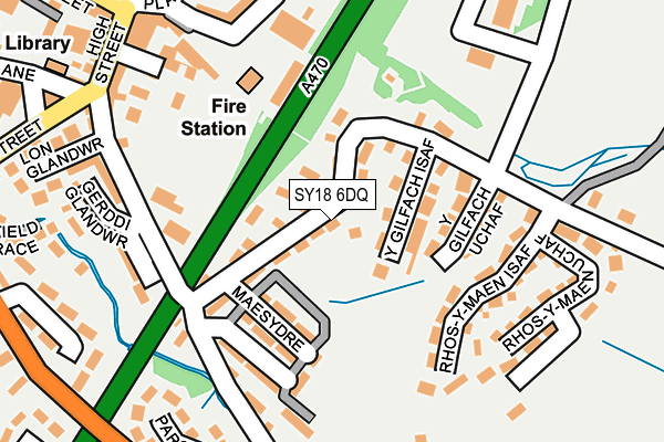 SY18 6DQ map - OS OpenMap – Local (Ordnance Survey)