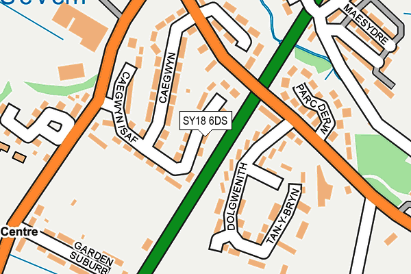 SY18 6DS map - OS OpenMap – Local (Ordnance Survey)