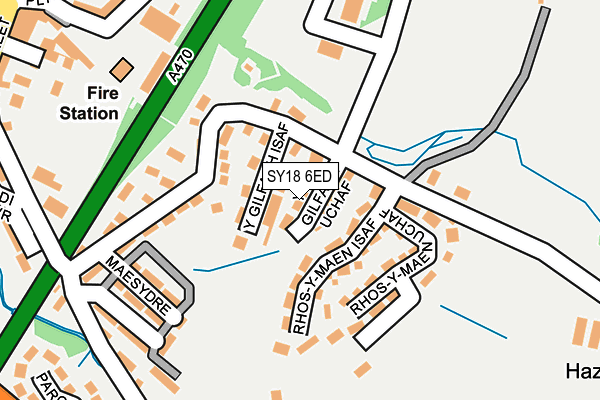 SY18 6ED map - OS OpenMap – Local (Ordnance Survey)