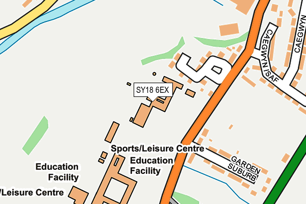 SY18 6EX map - OS OpenMap – Local (Ordnance Survey)