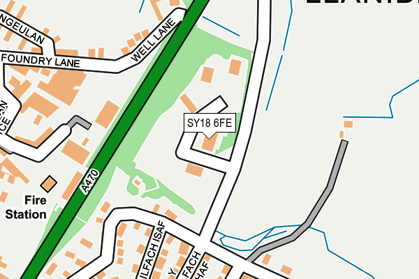 SY18 6FE map - OS OpenMap – Local (Ordnance Survey)