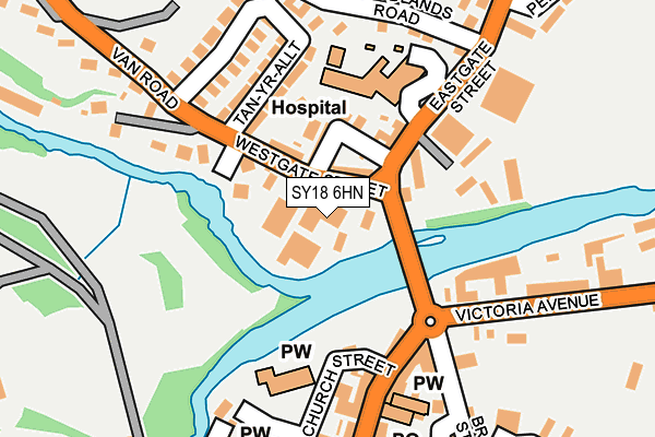 SY18 6HN map - OS OpenMap – Local (Ordnance Survey)