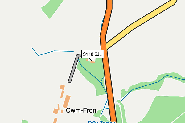 SY18 6JL map - OS OpenMap – Local (Ordnance Survey)