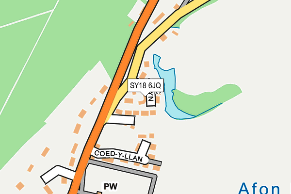 SY18 6JQ map - OS OpenMap – Local (Ordnance Survey)