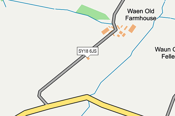 SY18 6JS map - OS OpenMap – Local (Ordnance Survey)