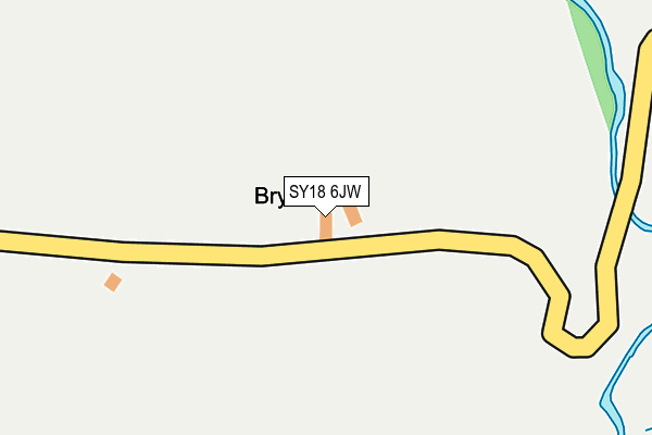 SY18 6JW map - OS OpenMap – Local (Ordnance Survey)
